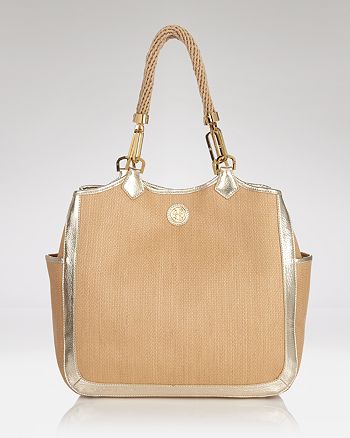 Tory Burch Tote - Channing Straw | Bloomingdale's