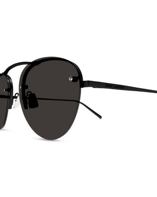 SAINT LAURENT High Bridge Round Sunglasses, 55mm  display picture 1