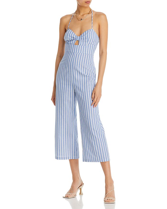 AQUA Halter Jumpsuit - 100% Exclusive | Bloomingdale's