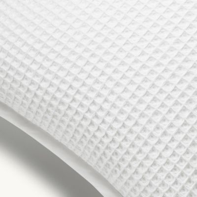 Waffle Organic Cotton Decorative Pillow with Insert, 14" x 34"