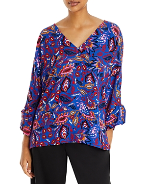 Status By Chenault V-neck Dolman Top In Lapis