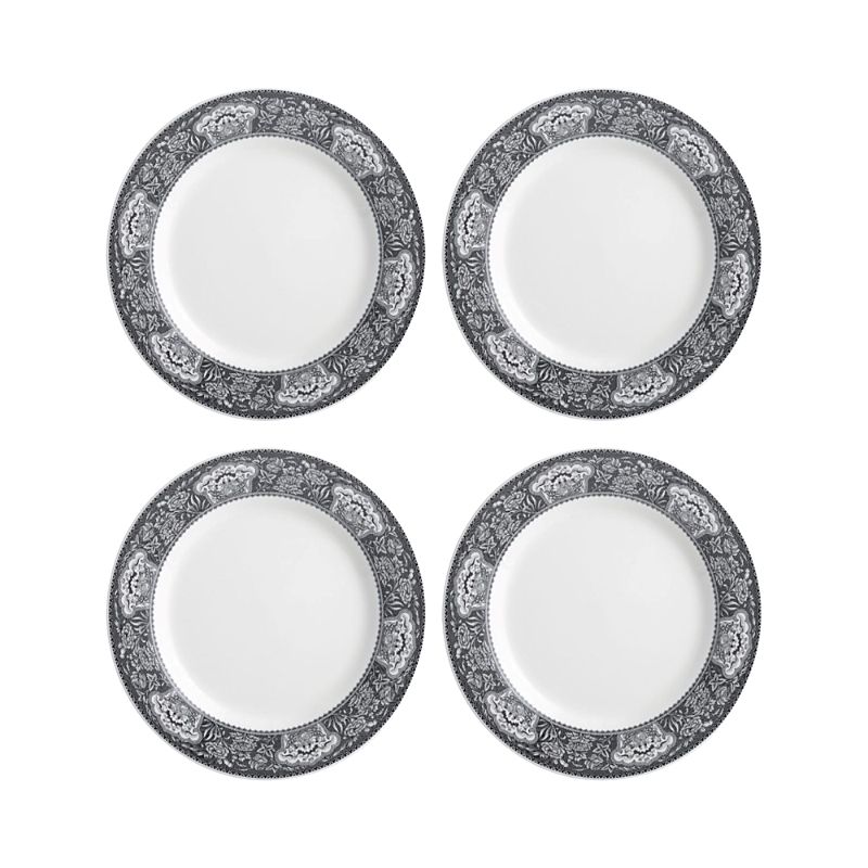 Spode Heritage Dinner Plate, Set Of 4 In Black