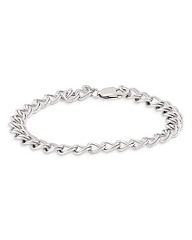 Bloomingdale's - Sterling Silver Medium Parallel Curb Chain Bracelet - 100% Exclusive