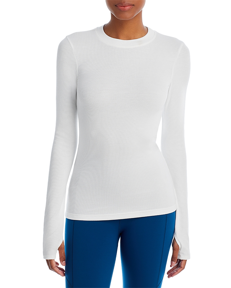 Splits59 Louise Ribbed Top In White