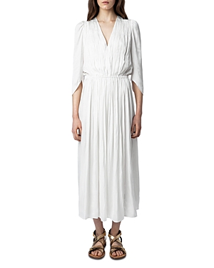 Zadig & Voltaire Ryoko Satin Midi Dress In Judo