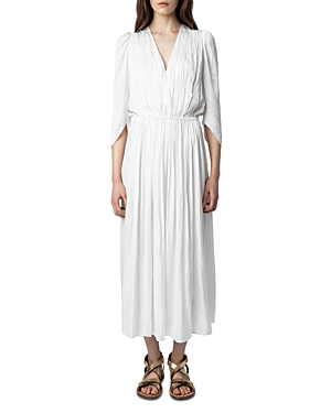 ZADIG & VOLTAIRE RYOKO SATIN MIDI DRESS