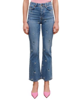 NWT Maje Panna hotsell hi-rise embroidered Jeans