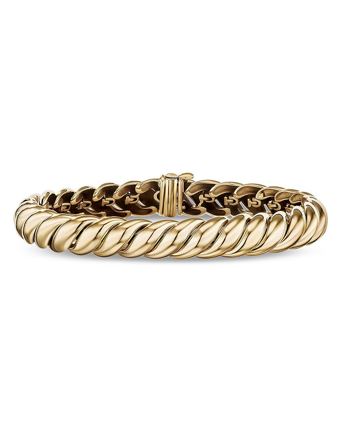 David Yurman - Sculpted Cable Bracelet in 18K Yellow Gold