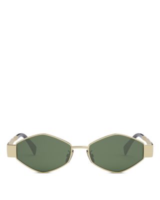 Metal Triomphe Geometric Sunglasses, 54mm