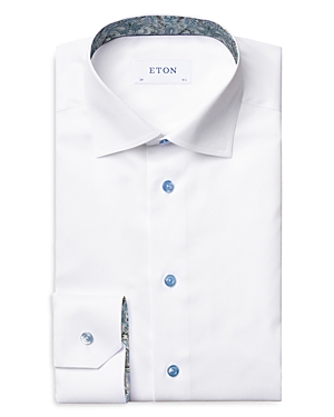 Eton Slim Fit Organic Paisley Twill Shirt