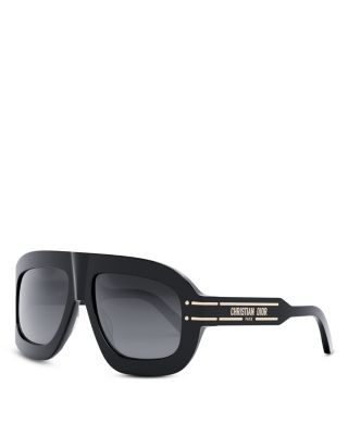 Dior Signature M1u Mask Sunglasses, 58mm In Shiny Black  display picture 1