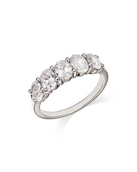 Bloomingdale's - Oval Cut Certified Diamond Band in 14K White Gold, 2.0 ct. t.w. - 100% Exclusive