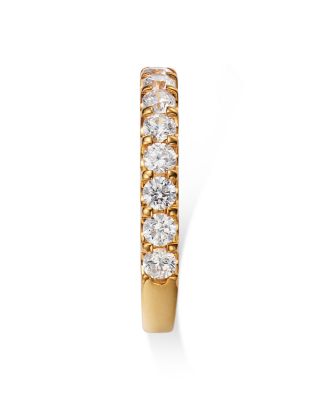 Round Cut Certified Diamond Band in 14K Yellow Gold, 0.75 tcw 