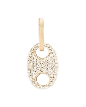 Adina Reyter 14k Yellow Gold Pave Diamond Mariner Hinged Charm In Gold