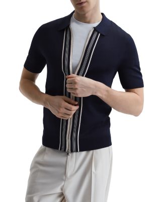 REISS - Castleton Full Zip Polo Shirt