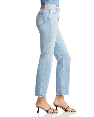 Harlow High Rise Ankle Straight Jeans in Lou1