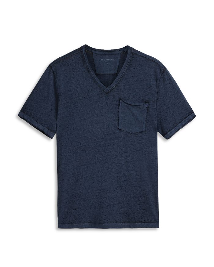 John Varvatos Davis Burnout V Neck Tee | Bloomingdale's