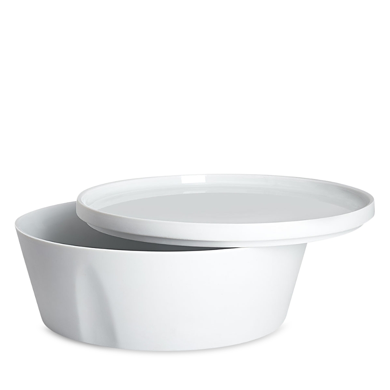 Shop Degrenne Paris L'econome By Starck Straight Bowl And Dinner Plate In White