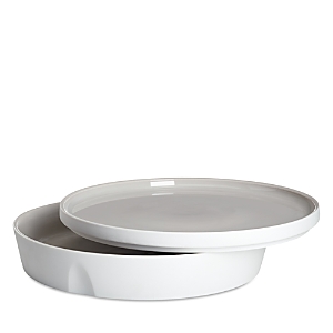 Degrenne Paris L'econome By Starck Straight Bowl And Dinner Plate In Gray