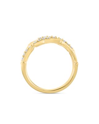 Diamond Link Ring in 14K Gold, 0.25 tcw 