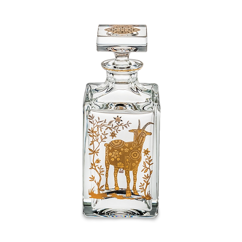 Vista Alegre Golden Sheep Whiskey Decanter In Gold