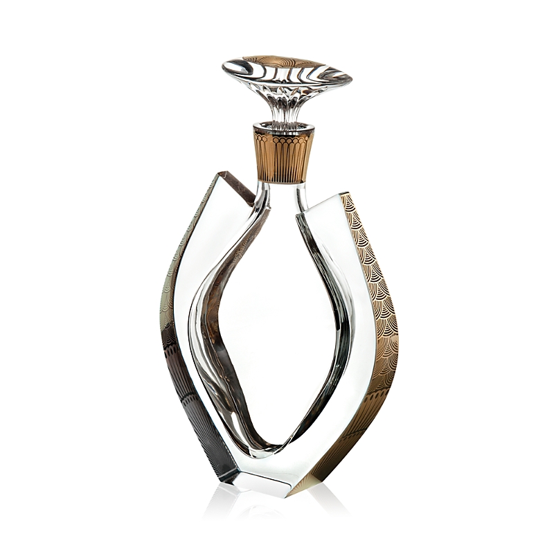 Vista Alegre Fenix Whiskey Decanter With Gold Details In Gold