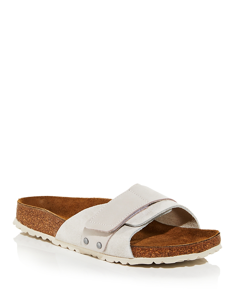 Birkenstock Unisex Oita Modern Suede Sandal In Antique White