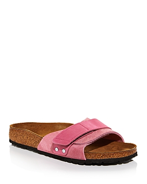 Shop Birkenstock Women's Oita Slip On Slide Footbed Sandals In Candy Pink