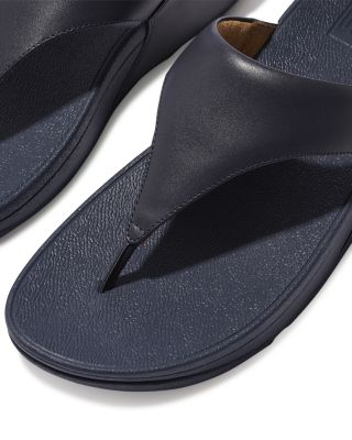 Women&#39;s Lulu Leather Thong Wedge Sandals