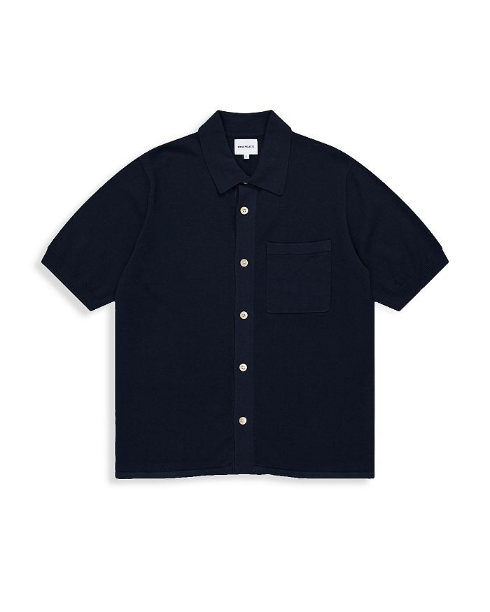Norse Projects Rollo Cotton Linen Blend Short Sleeve Shirt Bloomingdale's