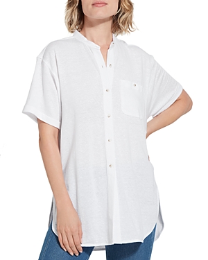 Lyssé Lysse Leah Short Sleeve Top In White
