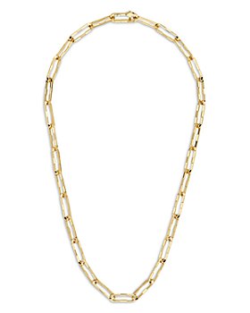 Gucci - 18K Yellow Gold Link to Love Large Square Link Chain Necklace, 19.6"