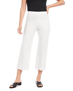 Karen Kane Stretch Twill Bootcut Pants In Off White