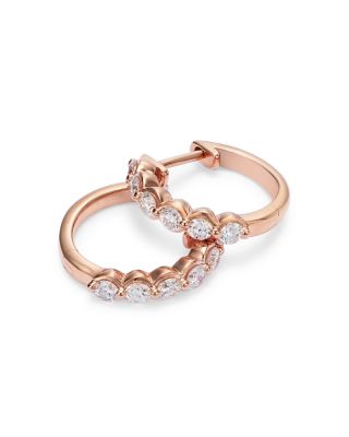 Diamond Small Huggie Hoop Earring Collection in 14K Gold, 0.50 tcw 