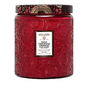 Voluspa Goji Tarocco Orange Luxe Jar Candle 44 Oz. In Red