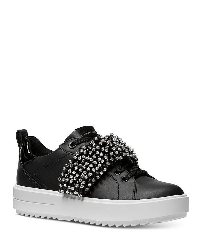 Michael Kors Women s Emmett Embellished Lace Up Low Top Sneakers