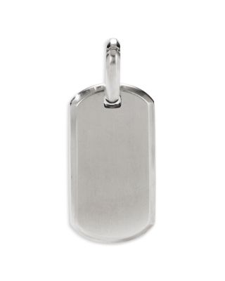 David Yurman - Men's Chevron Tag in Sterling Silver, 27mm