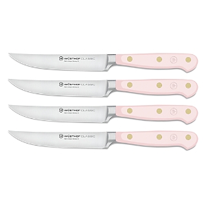 Wusthof 4 Pc Steak Knife Set In Pink Sea S