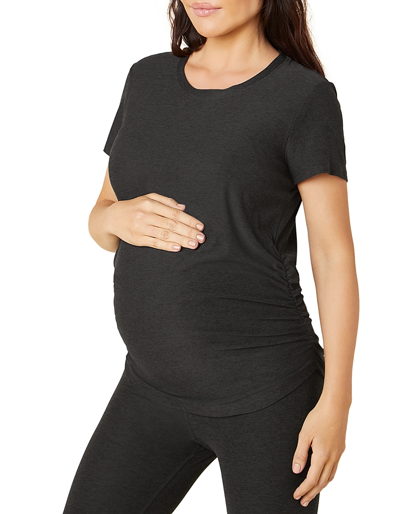 Beyond Yoga On The Down Low Maternity Top In Darkest Night