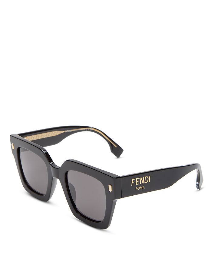 Fendi Roma Square Sunglasses, 53mm | Bloomingdale's