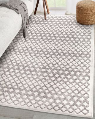 Orian Knitweave Indoor/Outdoor Shining Diamond Area Rug, 5'3" x 7'6"