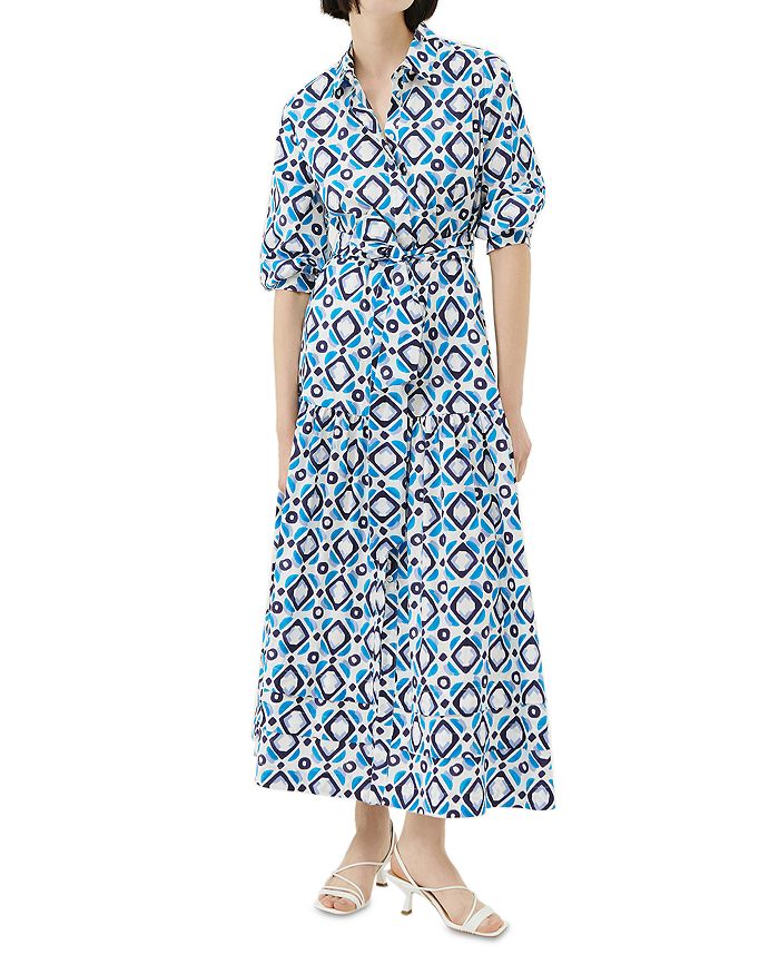 Marella Danae Cotton Blend Printed Shirt Dress | Bloomingdale's