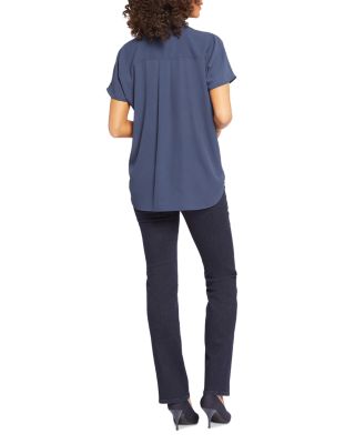 Becky Printed Short Sleeve Blouse