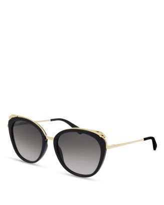 Cartier Panthère L'Eyeliner Cat Eye Sunglasses, 55mm | Bloomingdale's