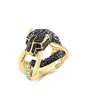 Bloomingdale's - Black & White Diamond Jaguar Ring in 14K Yellow Gold, 2.0 ct. t.w. - 100% Exclusive