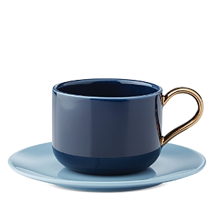 Shop Kate Spade New York Make It Pop Cup And Saucer Set In Blue