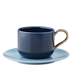Kate Spade New York Make It Pop Cup Saucer Set In Blue