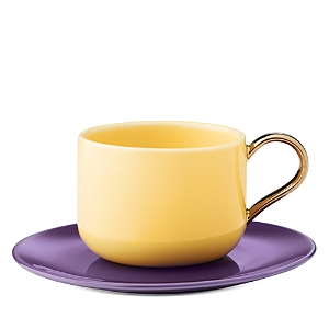 Shop Kate Spade New York Make It Pop Cup And Saucer Set In Yellow