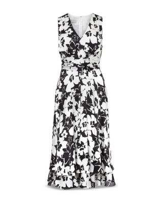 Viola Floral Belted Midi Dress