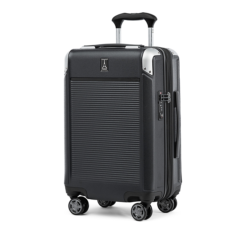 Travelpro Platinum Elite Hardside Carry On Spinner Suitcase In Shadow Black